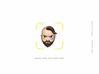 Bring your face into view apple character design face illustration message nedz 13 ukraine ukrainian view