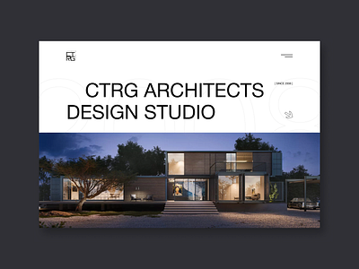 Architects Design Studio Main Screen Concept architecture clean ui concept dailyui design inspiration mainscreen minimalism typography ui uiux web design