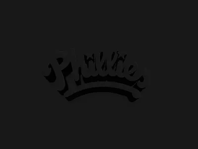 Phillies #012 baseball illustration logo mlb phillies typography world series