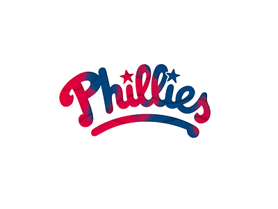 Phillies #013 baseball gradient illustration logo mlb phillies typography world series