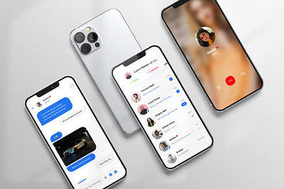 Messenger UI Design Concept branding design graphic design icon illustration logo typography ui ux vector