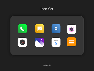 Daily UI #055 - Icon Set affinity designer app app icon apps clean design clean icon daily ui 055 daily ui challenge dailyui55 dailyuichallenge design graphic design icon icon design icon set icon ui icons illustration system icon ui