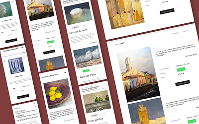 Painter web gallery france graphic design illustration painter ui ux webdesign