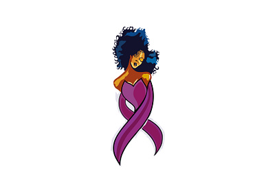 Ribbon Girl design illustration illustrator logo vector