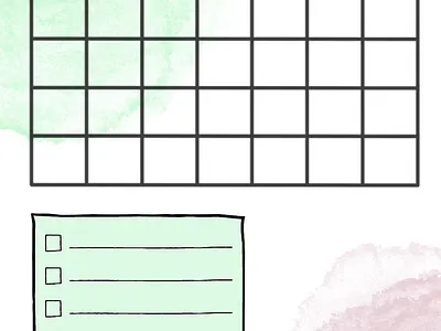 Monthly calendar app calendar canva design graphic design illustration monthly calendar template