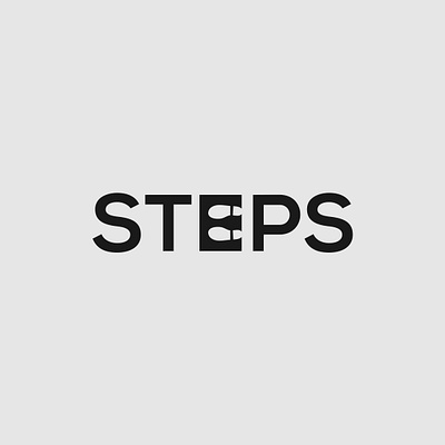 Steps Logo Concepts brand identity branding design illustrator logo logo design minimalist steps typography vector wordmark