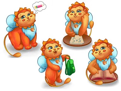 Character design for the Charity Project "Sun for Kids" 2d 2d illustration art branding cartoon cartoon character character design fantasy game art illustration kids kids illustration logo mascot sticker stickers