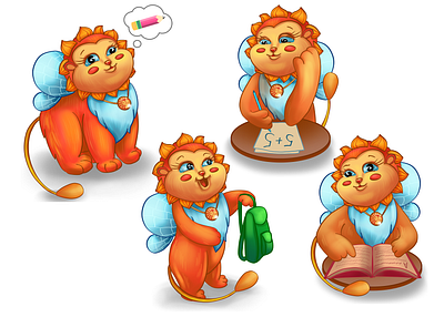 Character design for the Charity Project "Sun for Kids" 2d 2d illustration art branding cartoon cartoon character character design fantasy game art illustration kids kids illustration logo mascot sticker stickers