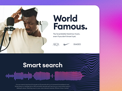 🎤 Music library landing page rapper ui web website