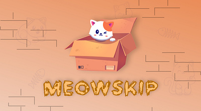 Mobile game MeowSkip case creative design followme graphic design illustration logo motion graphics ui ux