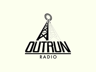 Radio Tower branding customtype design illustration logo typography