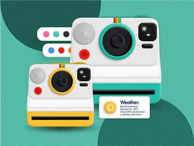 Polaroid camera camera design figma figma illustration illustration pastel photography polaroid polaroid camera texture vector