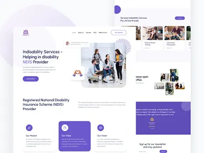 NDIS Landing Page Design