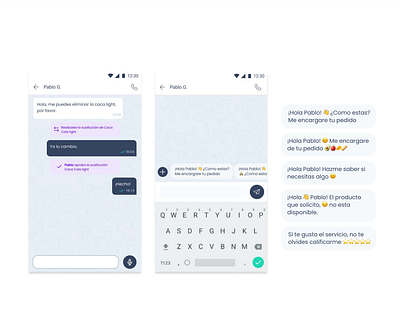 Chat - Delivery comunication design mobile ui