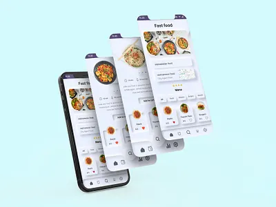 Fast - Food Delivery Mobile App. app app design delivery delivery app delivery service dinner eating fast food food food app food delivery application food delivery service food design food order foodie lunch mobile mobile food app ui ux