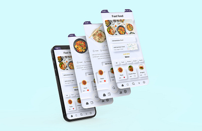 Fast - Food Delivery Mobile App. app app design delivery delivery app delivery service dinner eating fast food food food app food delivery application food delivery service food design food order foodie lunch mobile mobile food app ui ux