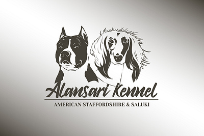 Alansari Kennel adobe illustrator american stafford art branding design dog graphic design graphicdesign illustration kennel logo saluki ui ux vector