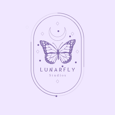 Lunarfly Studios Logo branding design graphic design illustration