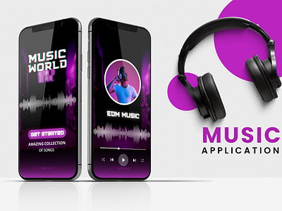 Music Player Mobile App app app design app music application audio player dark design interface ios mobile app mobile design mobile ui music music app music player spotify streaming ui ui design