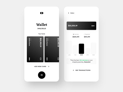 Financial Management Apps design finance financial fintech minimalist mobile app ui user experience user interface ux