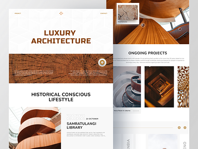 Architecture Agency Website 3d agency app architecture branding clean design digital agency illustration landing page logo minimal portfolio typography ui ux web website