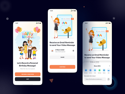 FamilyAlbum Celebrate Service App Design app cele clean creative design family iso mobile mobile app trendy uiux