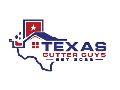 Texas Gutter Guys Logo Design branding custom logo design graphic design logo logo design logodesign minimalist logo modern logo typography unique logo vector
