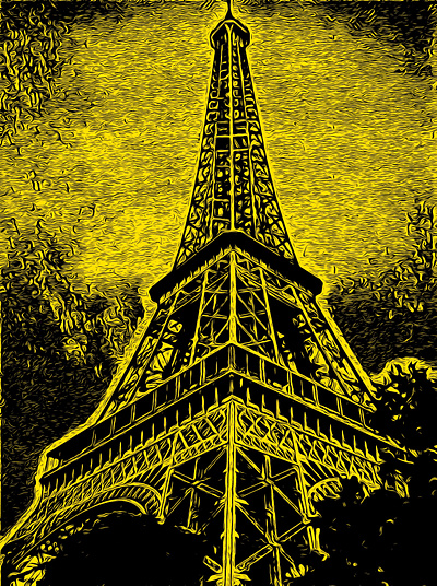 Eiffel Tower 1.2 eiffel tower france illustration paris pop art