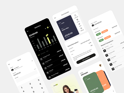 E-wallet mobile app. app design e wallet interface ios minimal mobile mobile app mobile app design money transfer money transfer app send money transaction app trendy app ui ui designer uiux ux ux designer