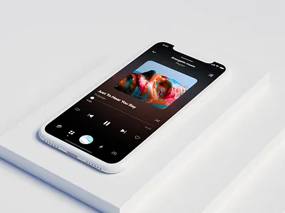 AI music player UI by milkinside ai alarm cloud clouds dashboard google home ios mobile music nest notification pause platform play player schedule smart temperature voice