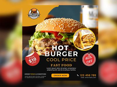 BURGER BANNER app banners branding design graphic design illustration logo ui ux vector