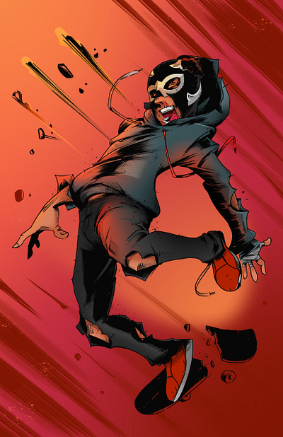 Skate hasta la muerte branding comic illustration