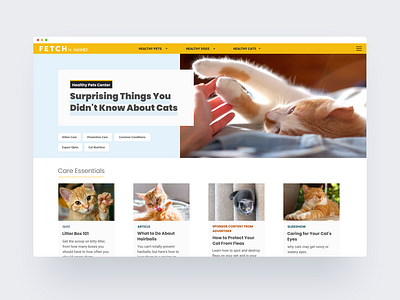 WebMD | Fetch design ui web design website design