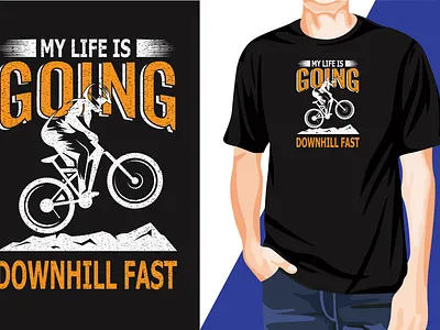 Awesome Eye-Catchy Modern Cycling T-shirt Print Design t shirt logo