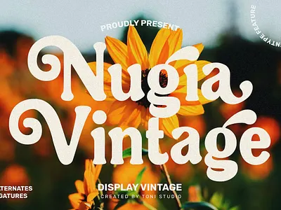 Free - Nugia Modern Vintage Font calligraphy display display font font font awesome font family fonts lettering modern font retro retro font sans serif sans serif font script serif font type typeface typography vintage vintage font