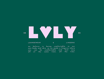 LVLY | Bold and Geometric Lingerie Branding brand design brand identity branding design graphic design logo logo design