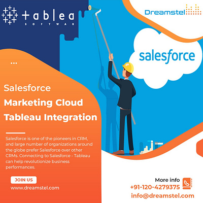 Find the Best Sfdc Tableau Integration | Dreamstel appexchange app development it solutions for retail industry lightning development salesforce consulting company salesforce development company sfdc tableau integration