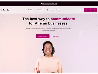 Open Bot Website product design ui ux web design website