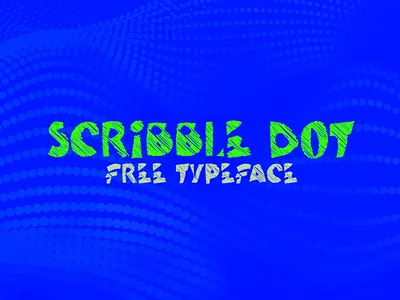 SCRIBBLE DOT free font download download free font font free typography