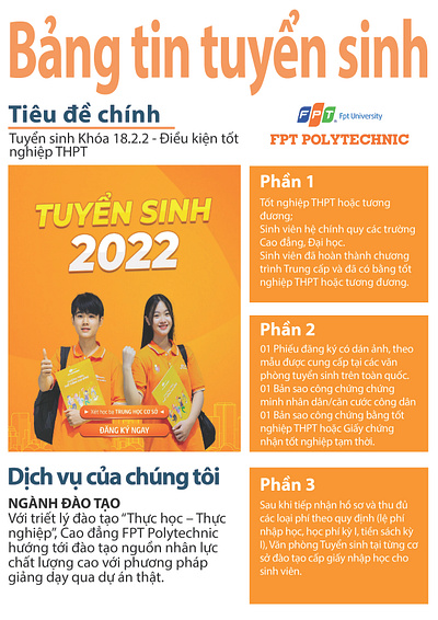 Bảng Tuyển Sinh graphic design