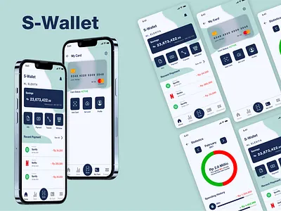 S-Wallet App app design illustration logo ui uiux ux wallet