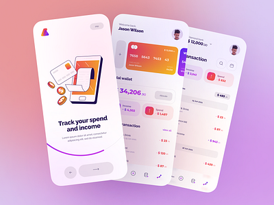 Letify - Money Management App UI Kit app balance bank budget credit card earn funds gumroad ios mobile money plan report saving spend transaction ui uiux ux wallet