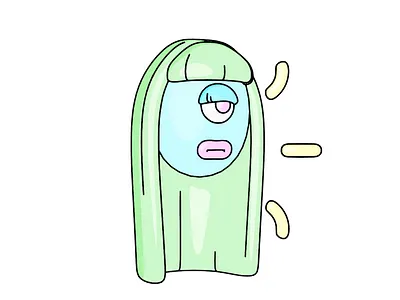 alien girl alien cel shading girl illustration line art motion graphics science fiction supernatural