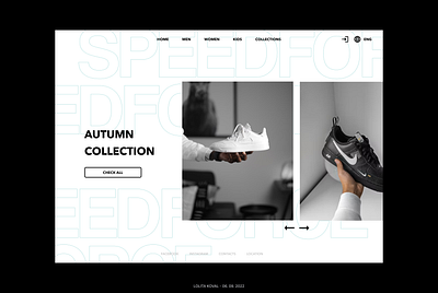 shoes shop (landing page) ; branding figma landing shoes shop ui ux web design