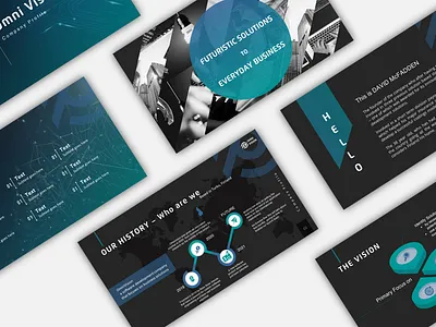 OmniVision - startup deck branding design graphic design illustration logo pitch deck powerpoint presentation startup