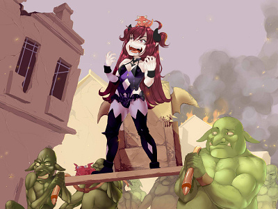 loli devil oc illustration