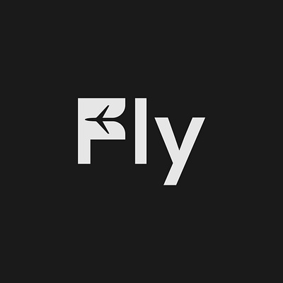 Fly Logo Concept brand identity branding design fly illustrator logo logo design logo designer minimalist plane typography vector wordmark