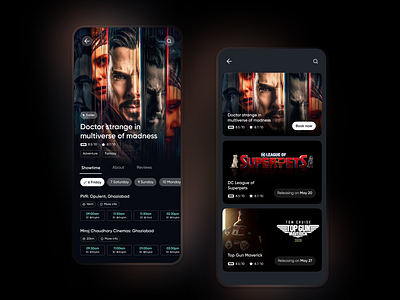 Movie showtime dailyui dailyuichallenge design ui ui design uidesign