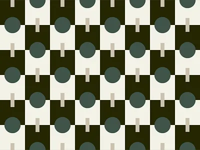 Modern Mid-Century Inspired Pattern branding checkerboard custom pattern graphic design illustration mcm mid centurymodern pattern vector