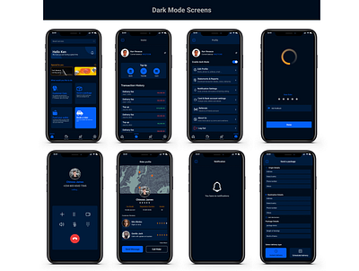 Dark mode - Mobile App - Logistics branding figma graphic design logo product design ui uiux ux